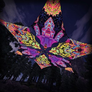 Ceiling Decoration &quot;Hanuman&quot;  HN-DM02&HN-DM03 Hexagram UV-Canopy Psychedelic Party Decoration