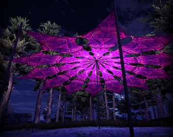Ceiling Decoration - &quot;Let it Be&quot; Collection - &quot;Sacred Vines&quot; Petals - Psychedelic Canopy – 12 petals set