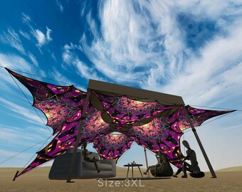 Stretch Fabric Triangle Canopy for Tents – Modular Ceiling Decor (L / 2XL / 3XL Sizes) - Astra Solaris AS-TR03