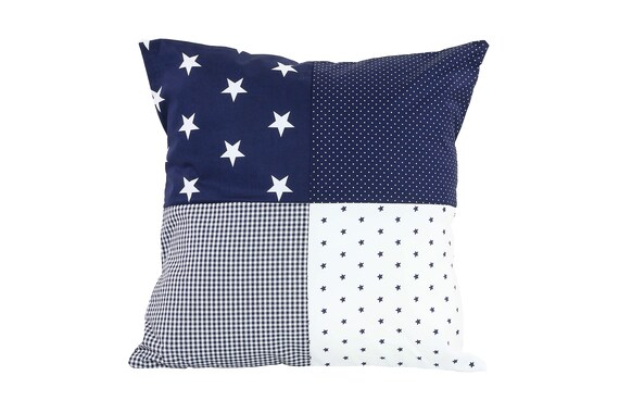 Star Pillow Cover Star Pillowcase Baby Pillowcase Blue Etsy