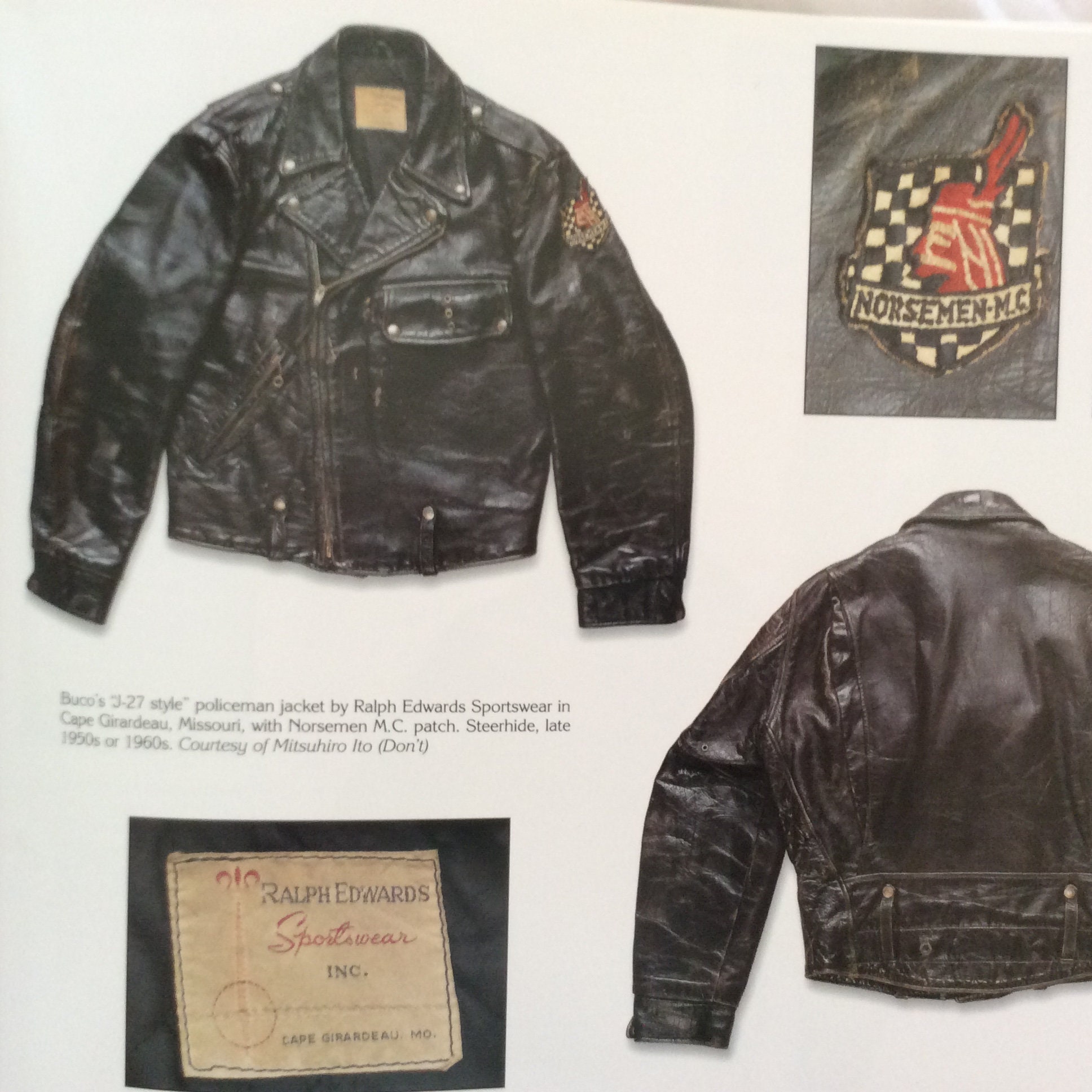 RALPH EDWARDS 1960年代POLICE ライダースジャケット古着 RALPH EDWARDS 1960年代POLICE ライダースジャケット古着 メンズ