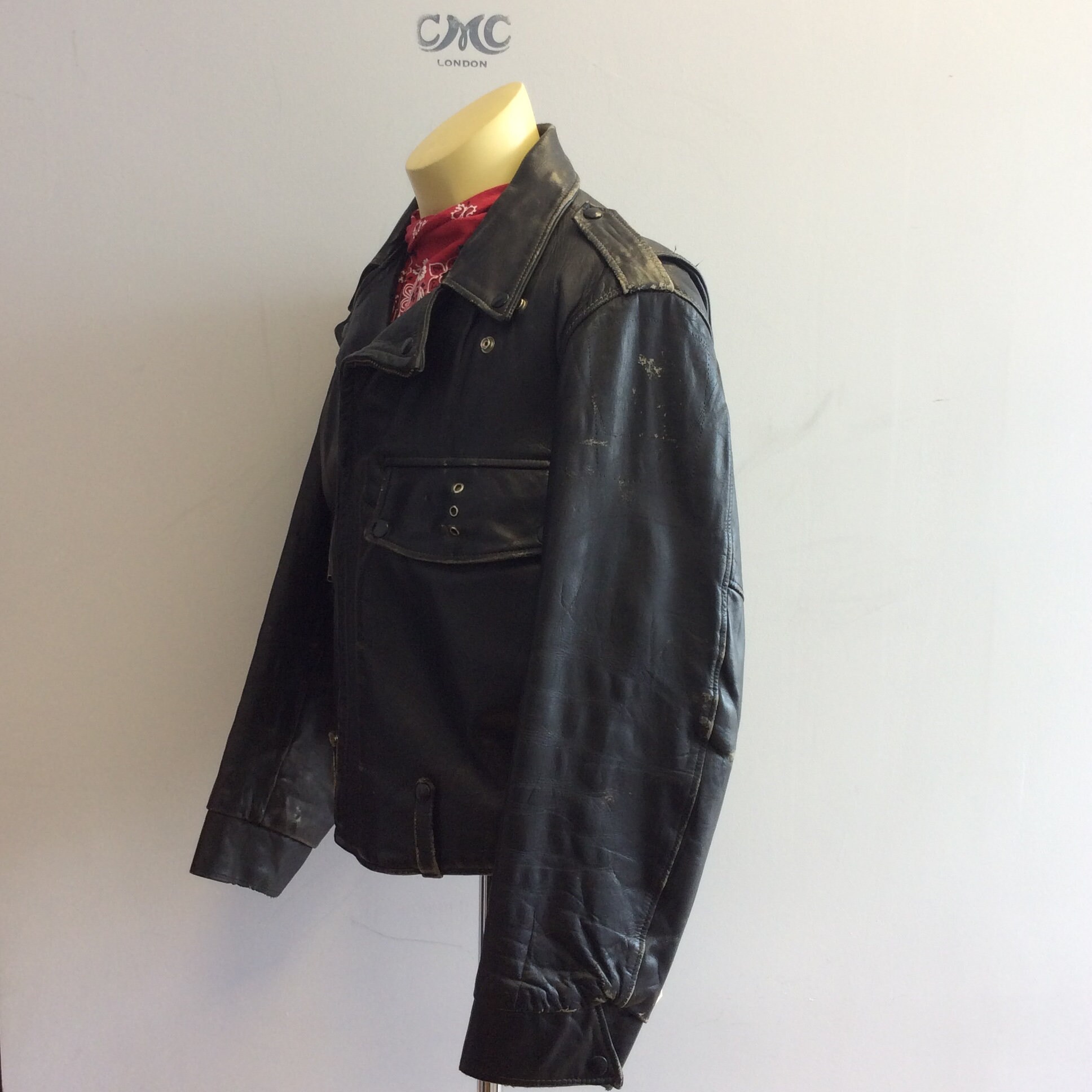 RALPH EDWARDS 1960年代POLICE ライダースジャケット古着