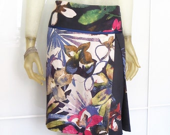 Kiana floral cotton skirt