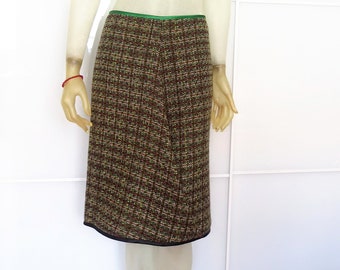 Skirt Palila: tweed, green
