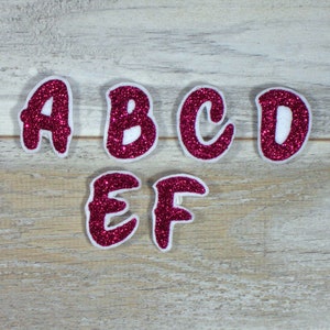Letters glitter | Letters Glitter | Embroidery application | Application for sewing and ironing