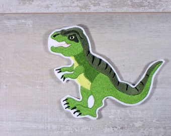 Dinosaurier T-Rex | Dinosaur | Stickapplikation | Applikation zum Aufnähen und Aufbügeln
