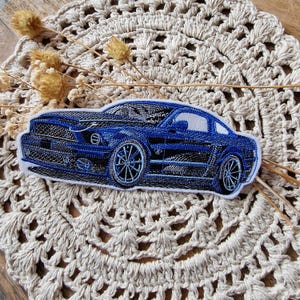 Shelby GT 500  Applikation zum Aufbügeln & Aufnähen| Patch in Blau,Grün,Rot