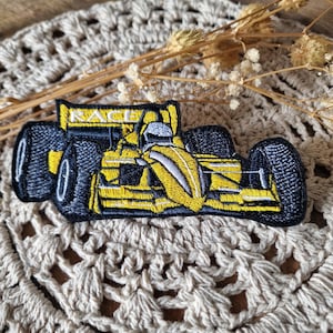 Motorsport Auto Rennwagen Aufnähen/Aufbügeln Abzeichen LAND