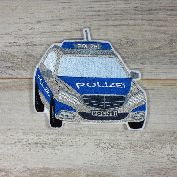 Police Car 2 | Police Car | Embroidered Appliqué | Applique for sewing and ironing