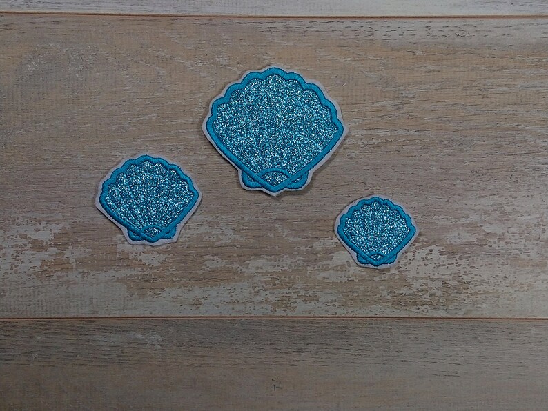 Shell Set Application for sewing and ironing on Shell Set Embroidery application
