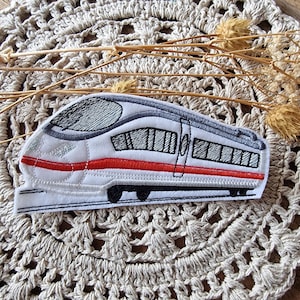Zug| Train | Stickapplikation | Applikation zum Aufnähen und Aufbügeln