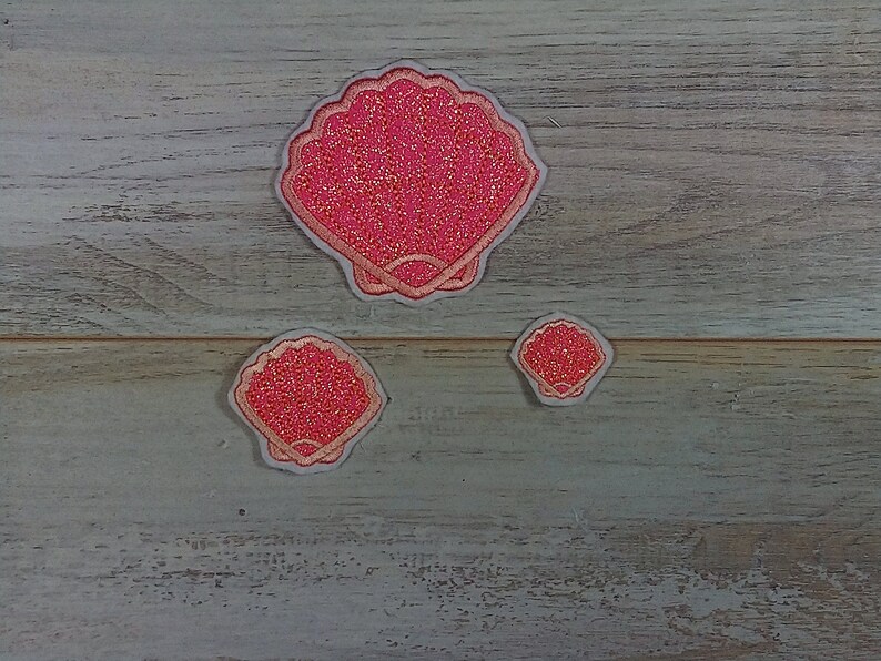 Shell Set Application for sewing and ironing on Shell Set Embroidery application