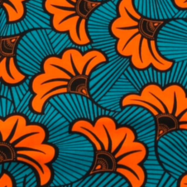 African wax fabric pattern Wedding flowers wax fabric for clothes width 116 cm