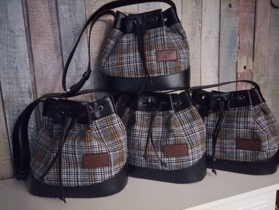 Yellow Black Gray Checkered Classical Pattern Flannel Fine Etsy