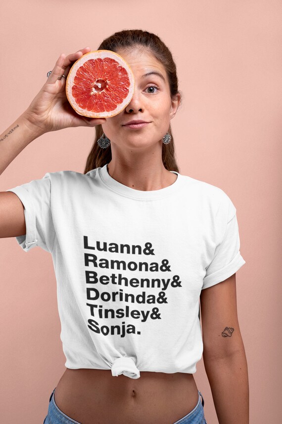 Housewives Of New York Rhony Helvetica Names T-Shirt Housewives Of New York Rhony Helvetica Names T-Shirt