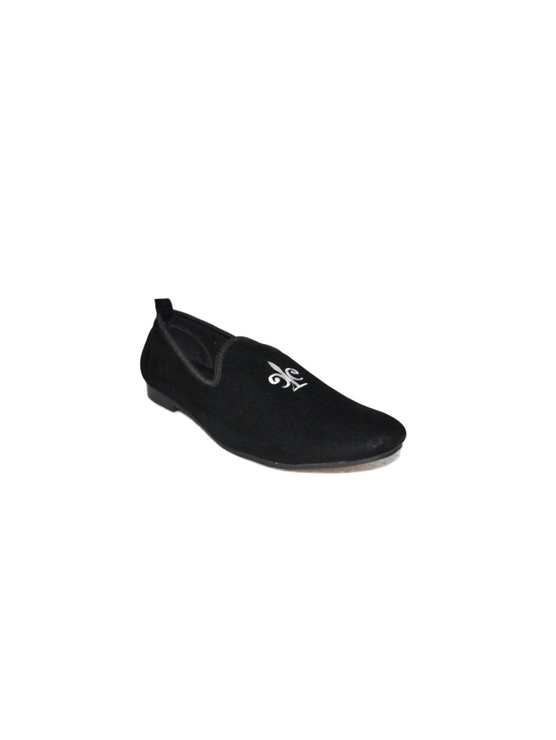 Velvet Slip On Black Color Casual Loafer Stylish Moccasins Dress Shoes For Men /& Boys Wedding Royal Black Velvet Embroidered Slip On 5002