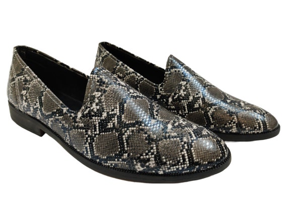Men\'s Urban Metal Tip Faux Snake Skin Loafers Python Snakeskin Men main image 4