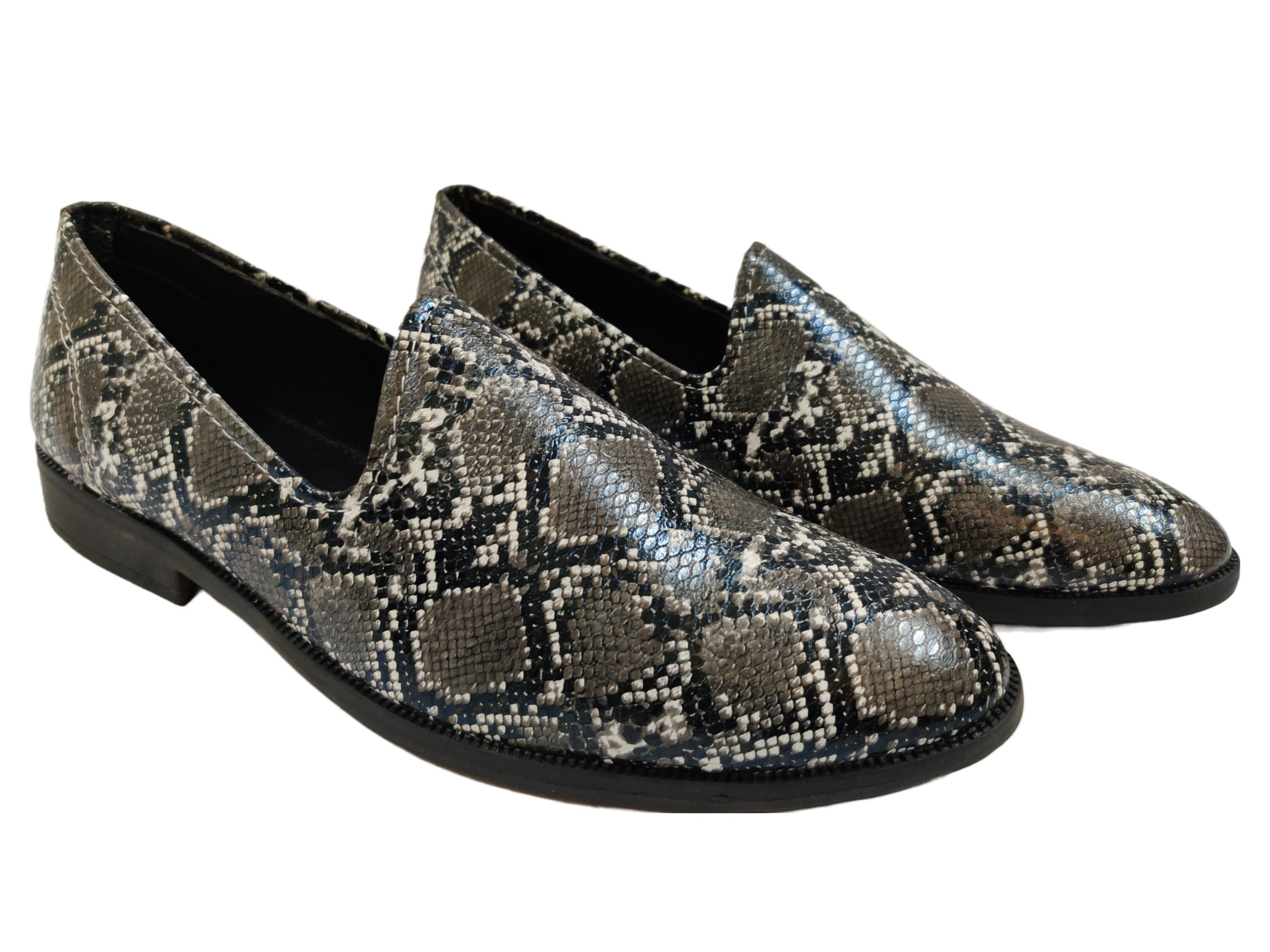 Snake Skin Rexine Artificial Leather Casual Shoes Snake Skin Pattern Loafers Snake Skin textured loafer Slipon Men Rexine Artificial leather
