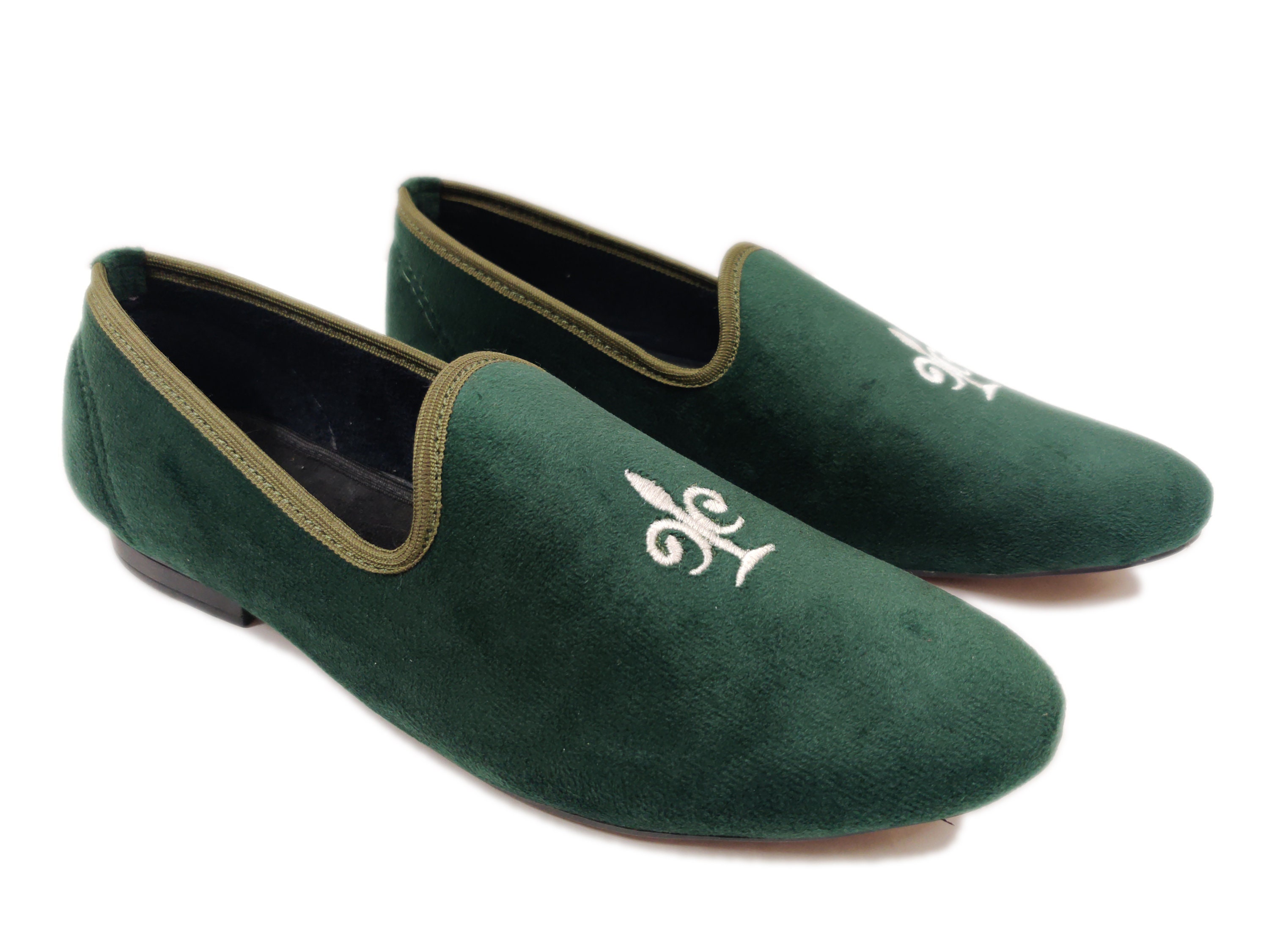 Green Velvet Mens Dress Shoes - Etsy
