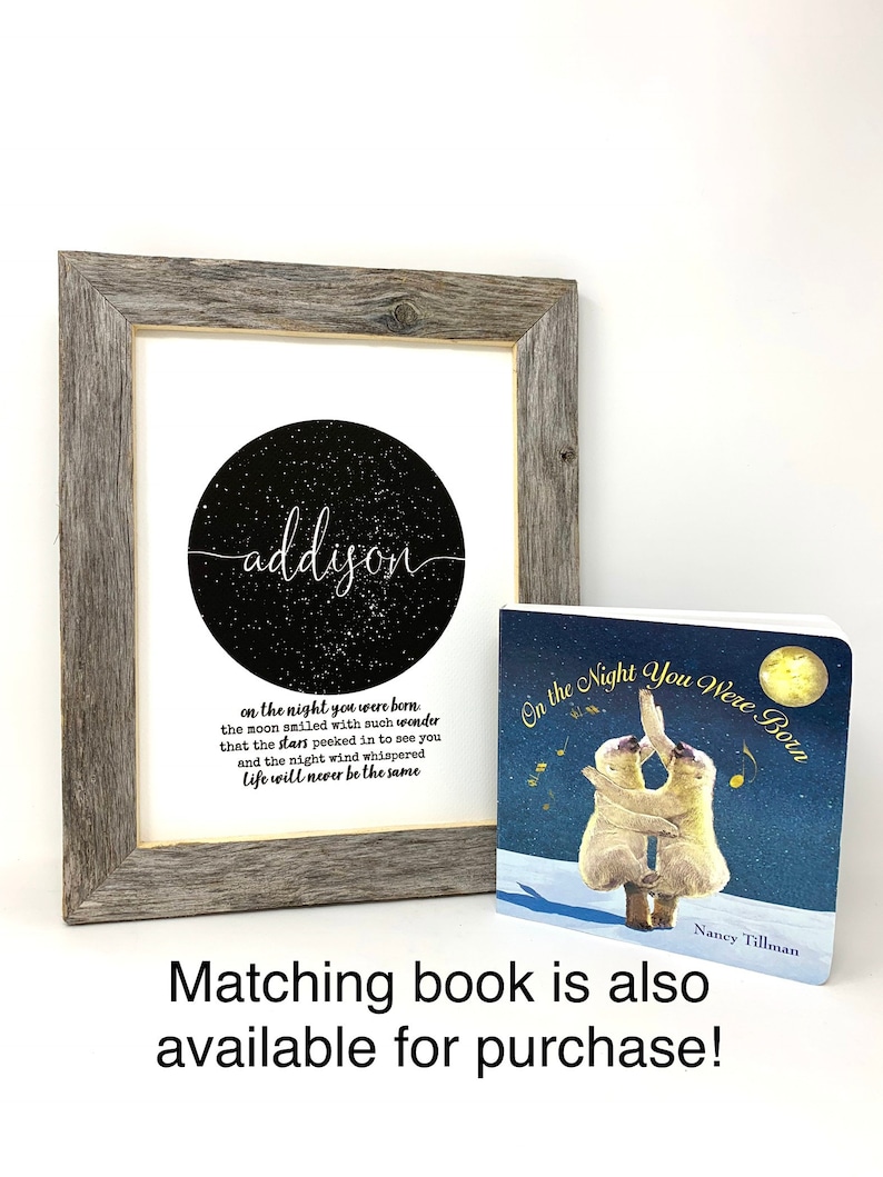 Personalized New Baby Gift Custom Nursery Decor Farmhouse Etsy