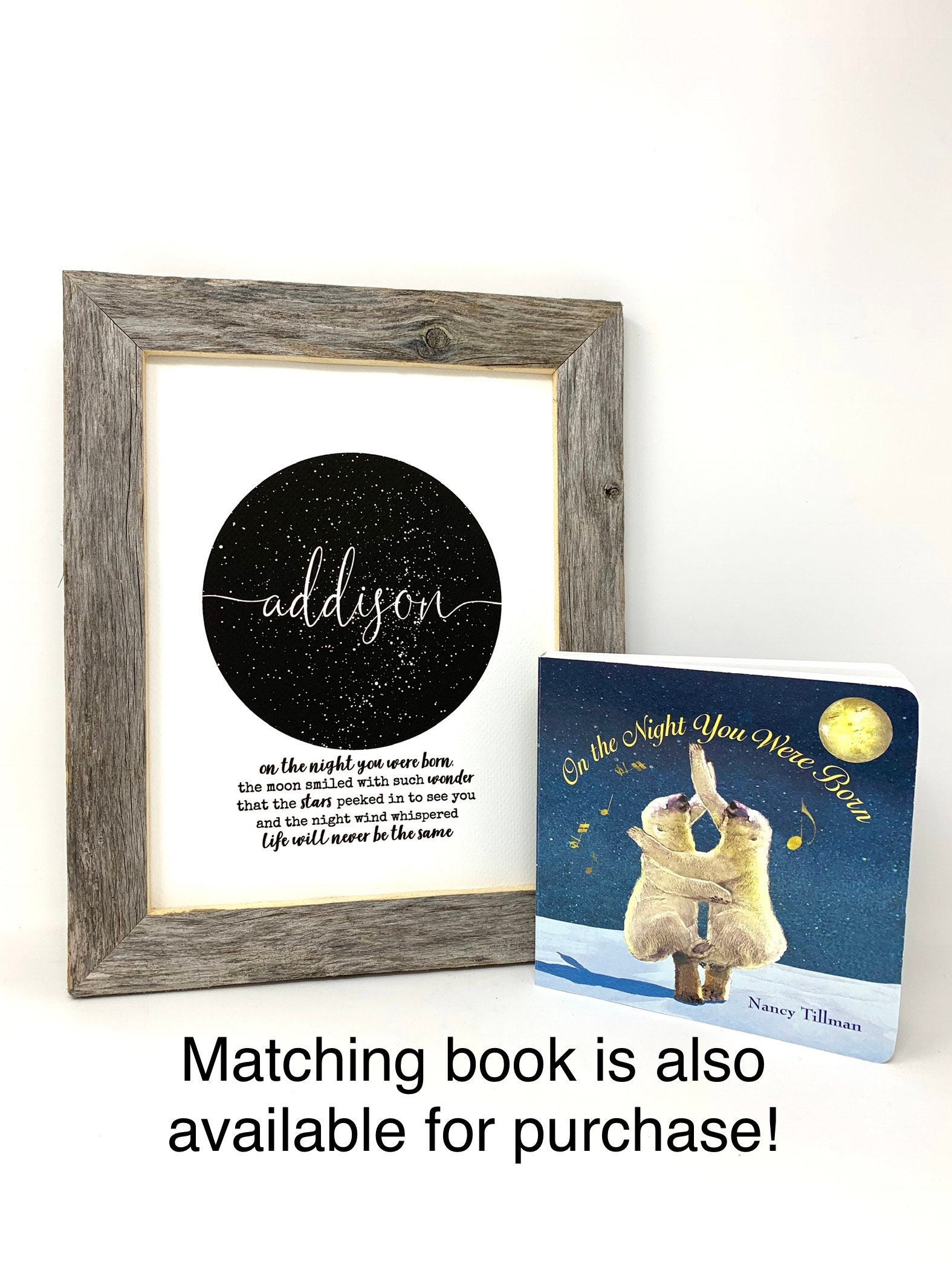 On the Night You Were Born Star Map Print- Baby Shower Gift, Nursery ...