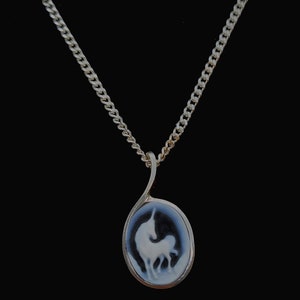 Gemstone pendant unicorn image 3