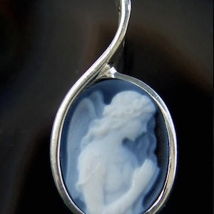Gemstone pendant angel, guardian angel