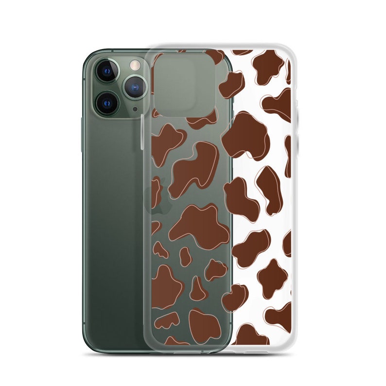 Cow Print Clear iPhone Case