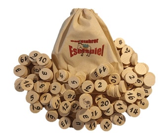 Donkey Game XXL ~ Easter Edition ~ 121 game pieces ~ 6 stacks of 1 - 20 for up to 10 people, family game, party game, Easter gift