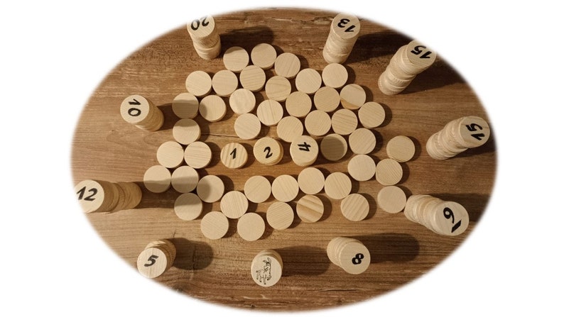 Eselspiel aus Holz mit 121 Spielsteine für 2 10 Spieler Bild 3