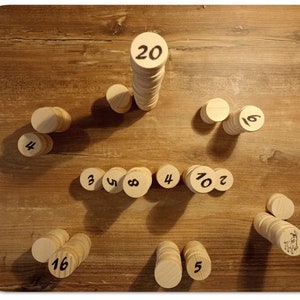 Eselspiel aus Holz mit 121 Spielsteine für 2 10 Spieler Bild 4