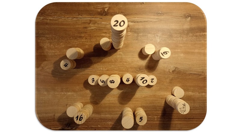Eselspiel aus Holz mit 121 Spielsteine für 2 10 Spieler Bild 4