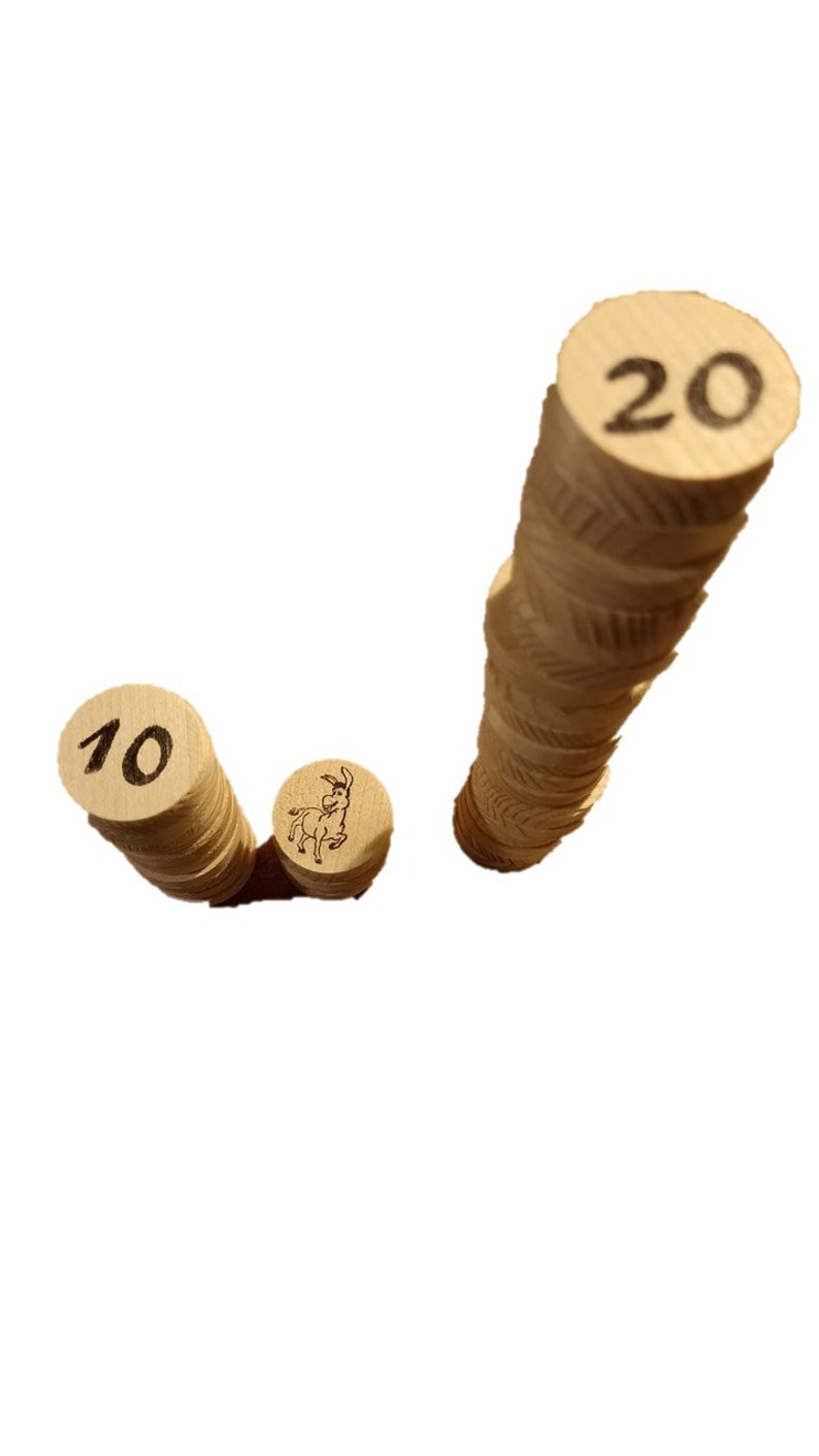 Eselspiel aus Holz mit 121 Spielsteine für 2 10 Spieler Bild 7