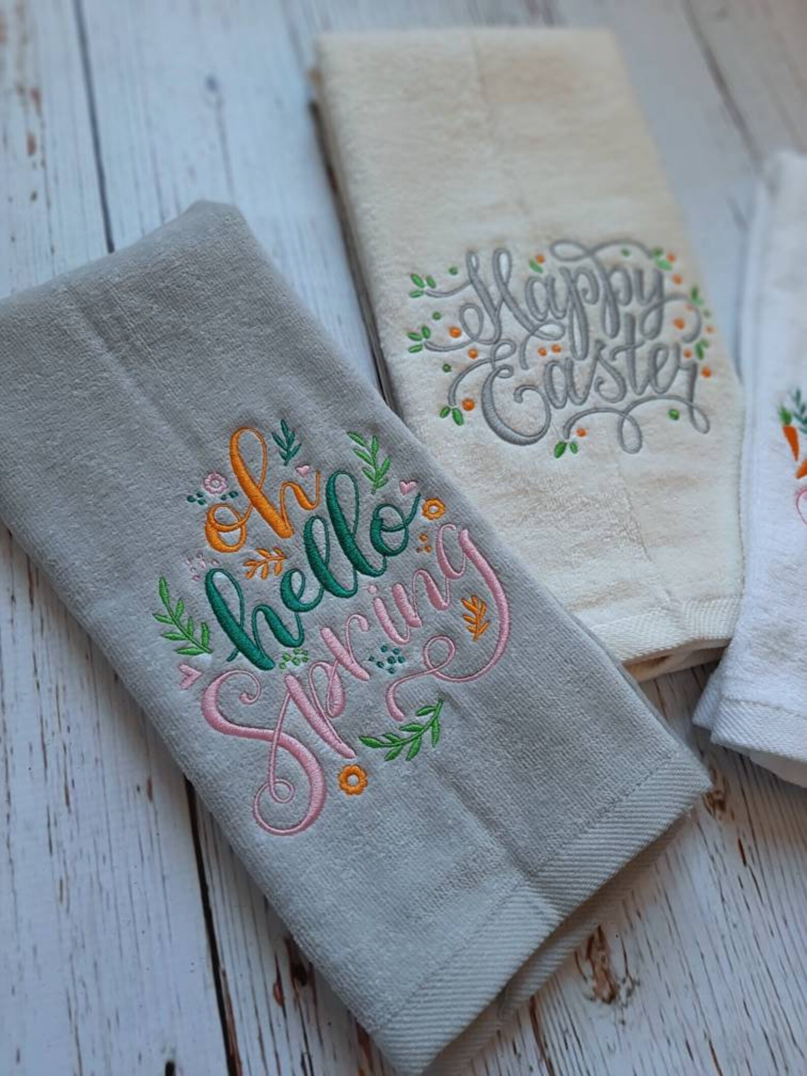 Easter Velour Hand Towels Easter Easter Bath Hand Towels Etsy