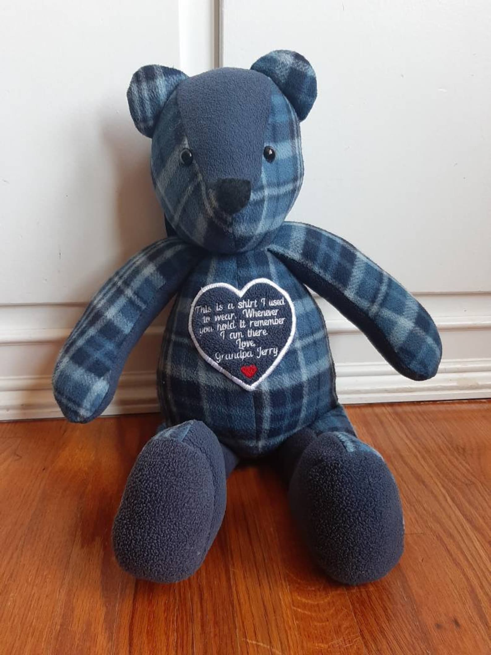 Memory Bears Custom Made Keepsake Bears with Memory Heart Etsy