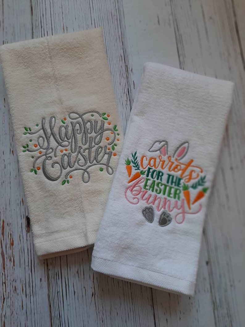 Easter Velour Hand Towels Easter Easter Bath Hand Towels Etsy