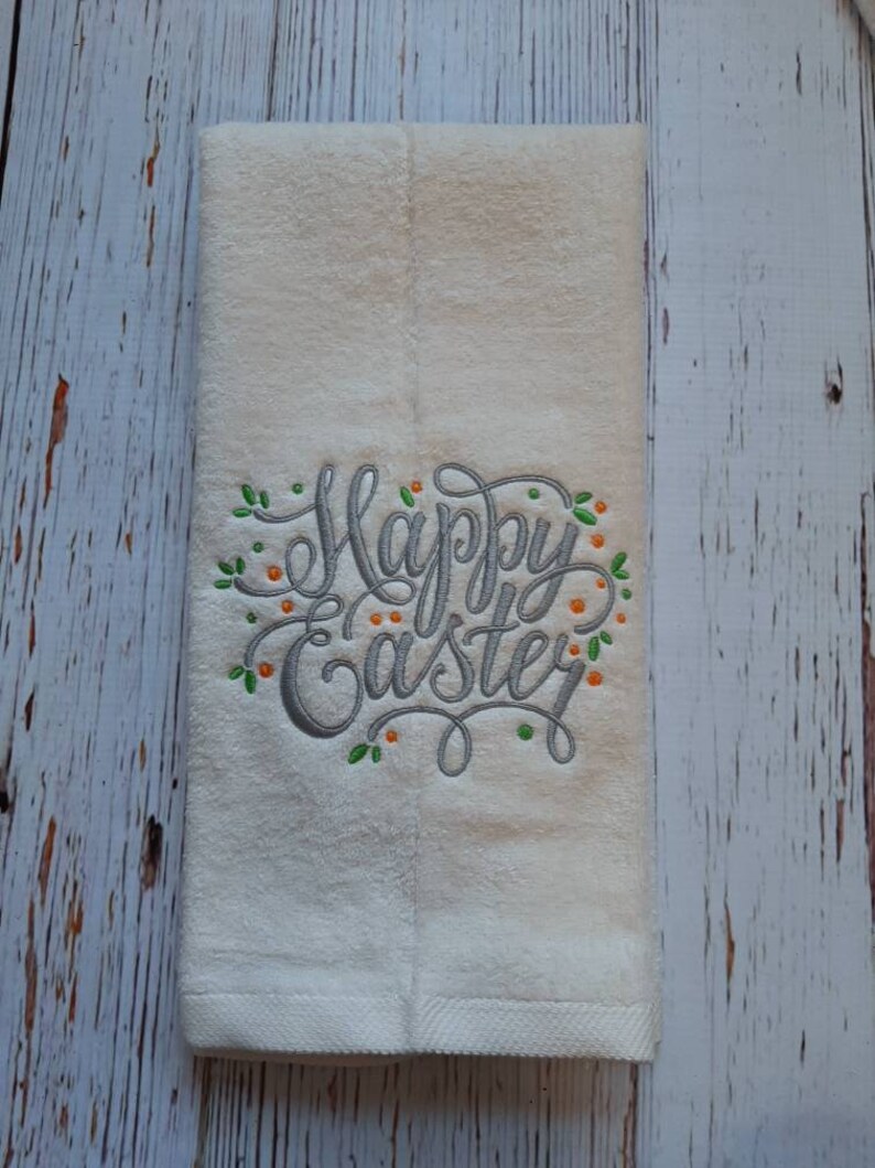 Easter Velour Hand Towels Easter Easter Bath Hand Towels Etsy