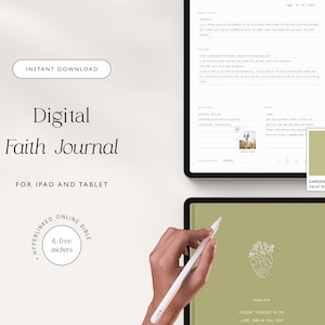 Digital Faith Journal: Garden Edition, Goodnotes Planner (PDF)
