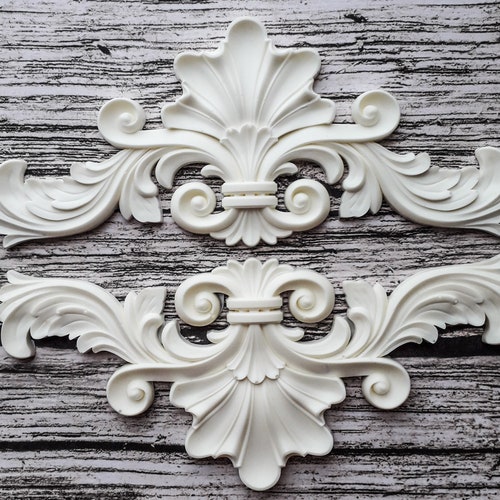 1 Piece Shabby Chic Wood Embellishments Ornate Furniture Etsy