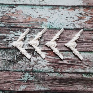 resin onlay furniture appliques doll house decor 4 pcs Corner appliques Floral corners furniture decoration craft embellishment