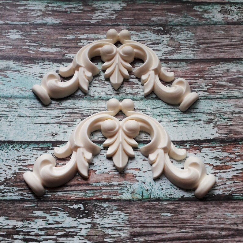 Corner embellishments Furniture appliques Large decorative Etsy