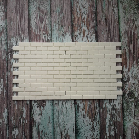 Brick Wall Miniature Doll House Decor Outside Or Inside Fairy Etsy