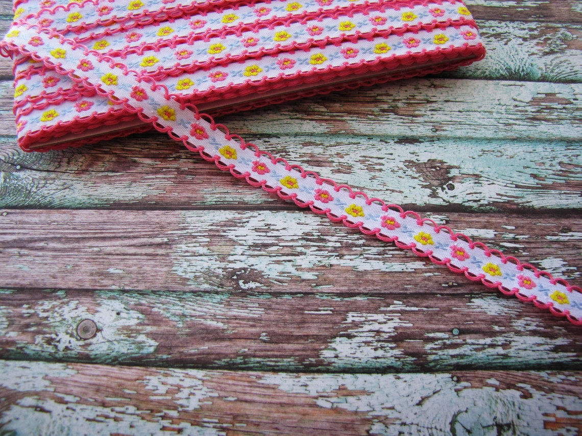 Embroidered ribbon jacquard trim ethnic ribbon 12mm wide  etsy