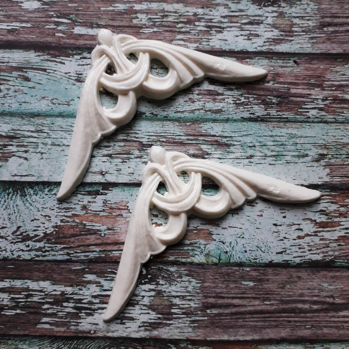 2 pcs Corner appliques furniture appliques resin onlay Etsy