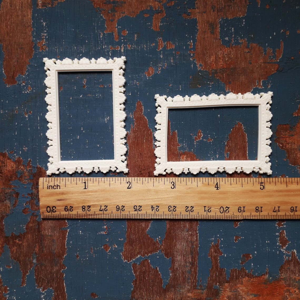 2 pcs Rectangular Miniature frame Doll house frame for picture Etsy