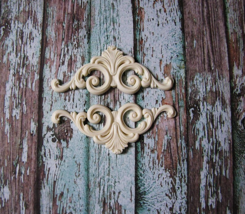 Resin furniture applique Ornate Moulding Doll house decor Etsy