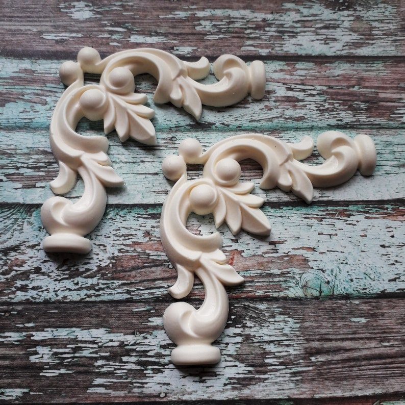 Corner Embellishments Furniture Appliques Large Decorative Etsy