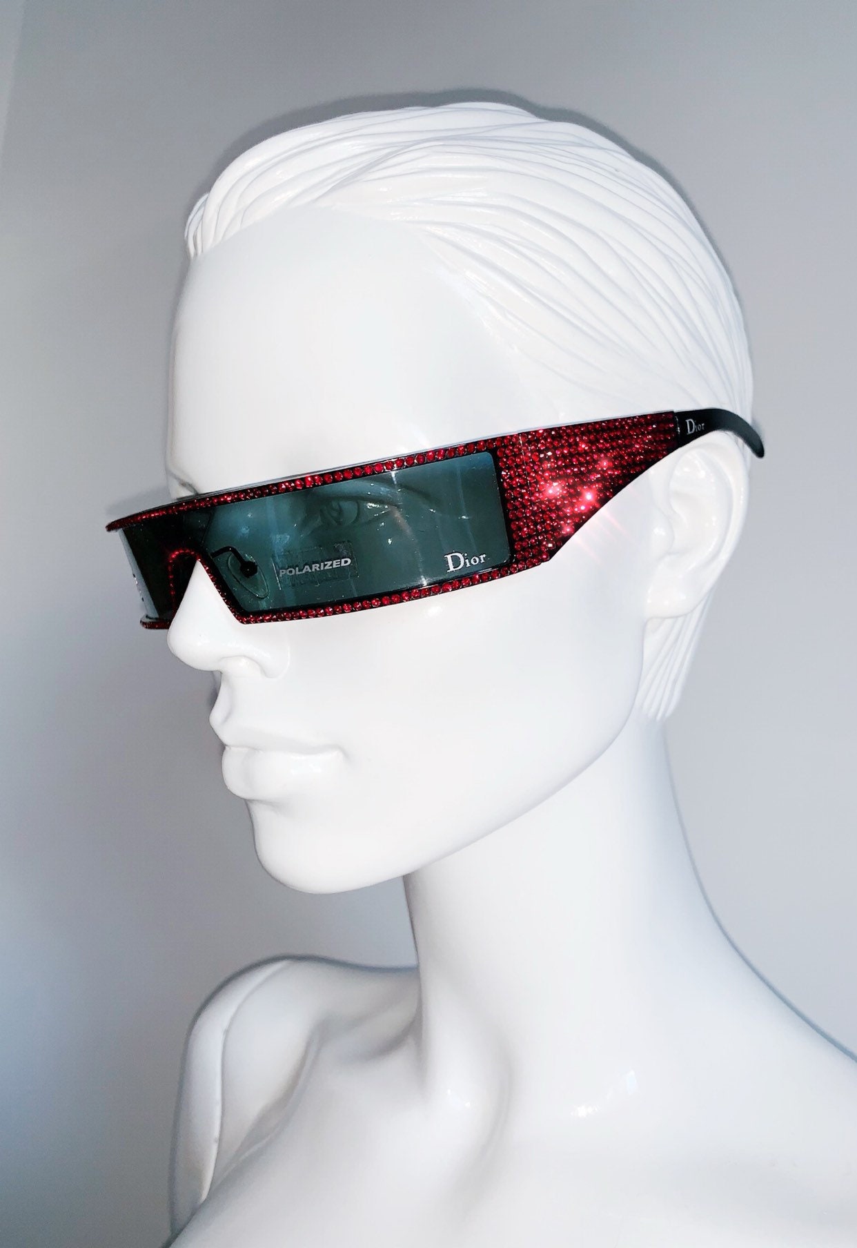 Christian Dior Punk Sunglasses Red Polarized Panorama Sun Shield 1990s Iconic eBay #2 Christian Dior Punk Sunglasses Red Polarized Panorama Sun Shield 1990s Iconic eBay