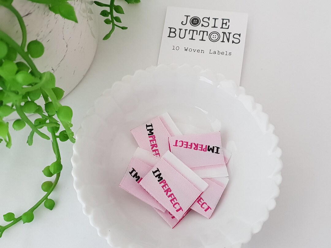 Buy IMPERFECT, Funny, Novelty, Clothing, Labels, Woven, Sew In, Made by