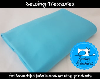 Azul claro, Liso, Liso, Algodón Spandex, Algodón Elastano, Elástico, Tejido, Tela, Costura, Tienda de telas, Tejidos personalizados, jersey, Elástico
